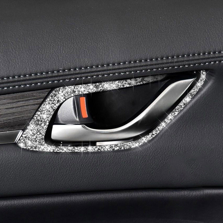 For Mazda CX-5 2017-2018 Car Interior Door Handle Diamond Decorative Sticker,Left and Right Drive Universal - Car Interior Mouldings by PMC TechLife | Online Shopping South Africa | PMC TechLife | Buy Now Pay Later Mobicred