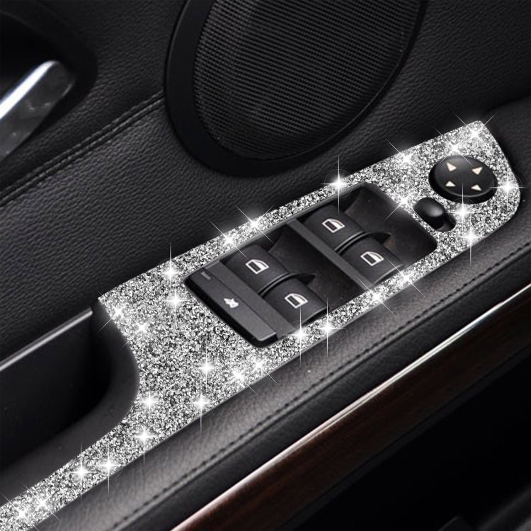 For BMW 3 Series E90 / 320i / 325i 2005-2012 Car Window Lift Panel 35.8cm Diamond Decorative Sticker, Left Drive - Car Interior Mouldings by PMC TechLife | Online Shopping South Africa | PMC TechLife | Buy Now Pay Later Mobicred