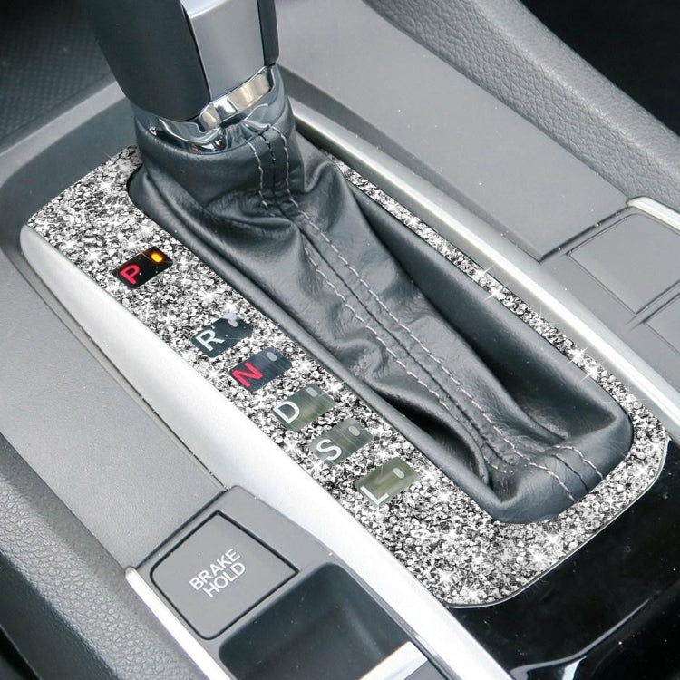 For Honda Civic 2016-2019 Car Gear Button Frame Diamond Decorative Sticker, Left-hand Drive - Car Interior Mouldings by PMC TechLife | Online Shopping South Africa | PMC TechLife | Buy Now Pay Later Mobicred