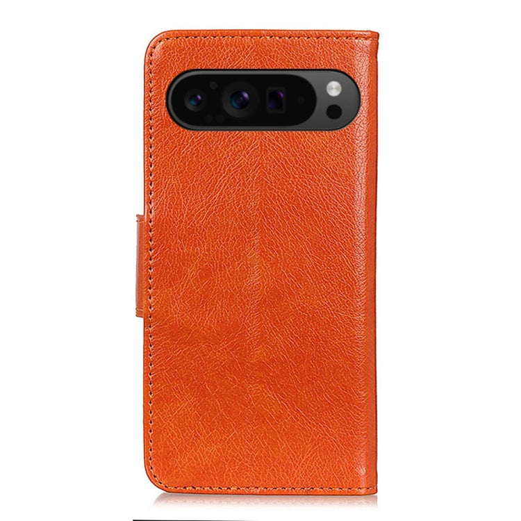 For Google Pixel 9 Pro Nappa Texture Horizontal Flip Leather Phone Case(Orange) - Google Cases by PMC Jewellery | Online Shopping South Africa | PMC Jewellery | Buy Now Pay Later Mobicred