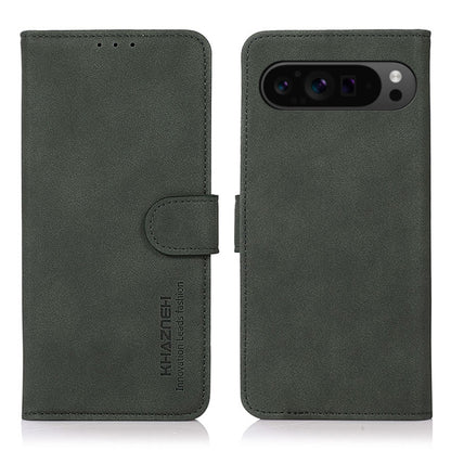 For Google Pixel 9 Pro KHAZNEH Matte Texture Leather Phone Case(Green) - Google Cases by PMC Jewellery | Online Shopping South Africa | PMC Jewellery | Buy Now Pay Later Mobicred