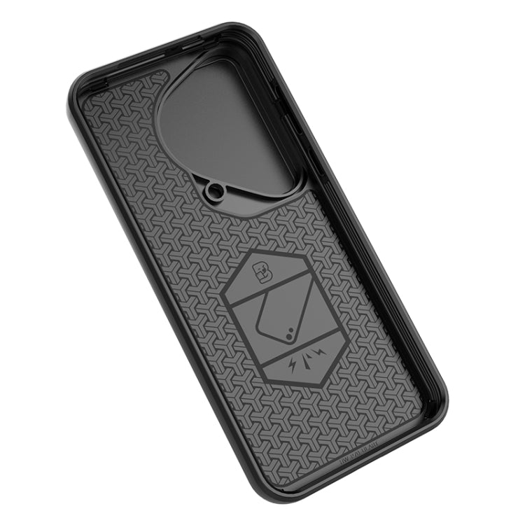 For Huawei Pura 70 Ultra Sliding Camshield TPU + PC Shockproof Phone Case with Holder(Black) - Huawei Cases by PMC Jewellery | Online Shopping South Africa | PMC Jewellery