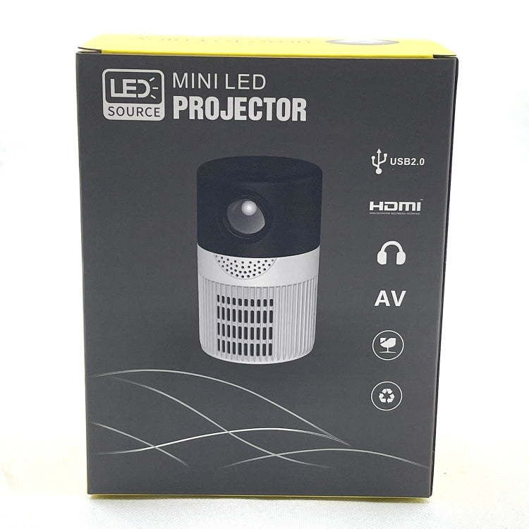 T400 3000 Lumens LED Mini Projector Support Wifi Screen Mirroring, Plug Type:US Plug(Black White) - Mini Projector by PMC Jewellery | Online Shopping South Africa | PMC Jewellery | Buy Now Pay Later Mobicred