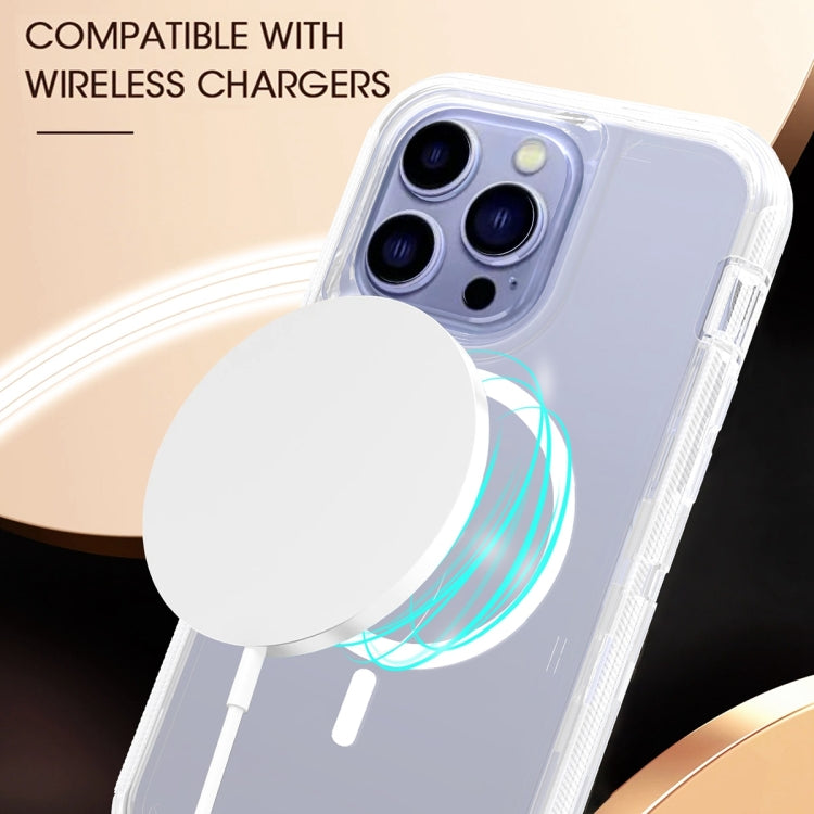 For iPhone 15 Shockproof MagSafe Magnetic Phone Case(Transparent) - iPhone 15 Cases by PMC Jewellery | Online Shopping South Africa | PMC Jewellery