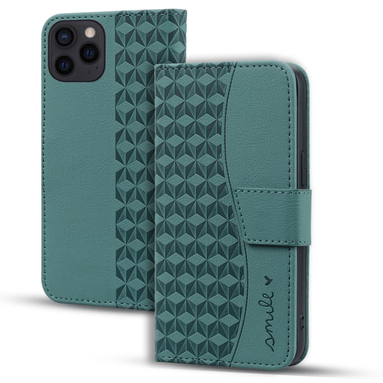 For iPhone 16 Pro Max Business Diamond Buckle Leather Phone Case with Lanyard(Green) - iPhone 16 Pro Max Cases by PMC Jewellery | Online Shopping South Africa | PMC Jewellery | Buy Now Pay Later Mobicred