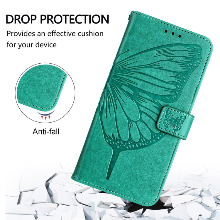 For Huawei Pura 70 Pro Embossed Butterfly Leather Phone Case(Green) - Huawei Cases by PMC Jewellery | Online Shopping South Africa | PMC Jewellery | Buy Now Pay Later Mobicred