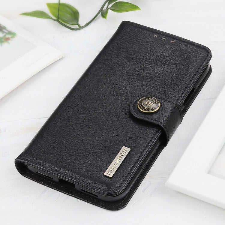For Google Pixel 10 / 9 KHAZNEH Cowhide Texture Horizontal Flip Leather Phone Case(Black) - Google Cases by PMC TechLife | Online Shopping South Africa | PMC TechLife | Buy Now Pay Later Mobicred