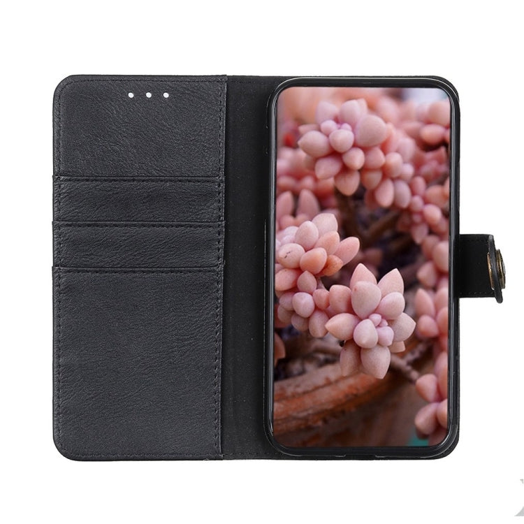 For Google Pixel 9 Pro KHAZNEH Cowhide Texture Horizontal Flip Leather Phone Case(Black) - Google Cases by PMC TechLife | Online Shopping South Africa | PMC TechLife | Buy Now Pay Later Mobicred
