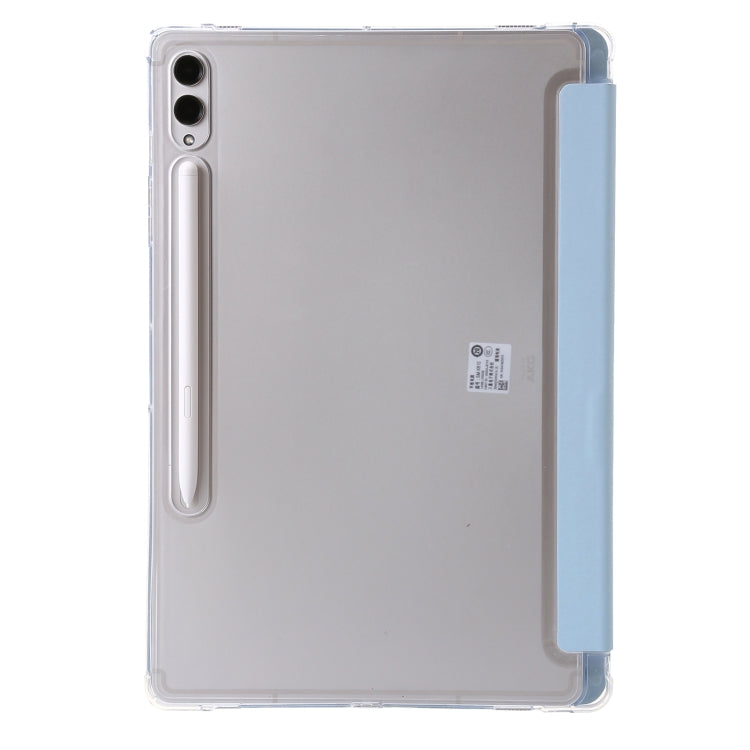 For Samsung Galaxy Tab S9 Clear Acrylic Deformation Leather Tablet Case(Ice Blue) - Galaxy Tab S9 Cases by PMC Jewellery | Online Shopping South Africa | PMC Jewellery | Buy Now Pay Later Mobicred