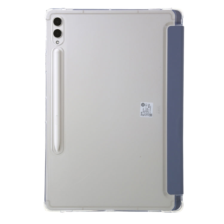 For Samsung Galaxy Tab S9 FE+ Clear Acrylic Deformation Leather Tablet Case(Lavender) - free shipping - PMC Jewellery - Order now!