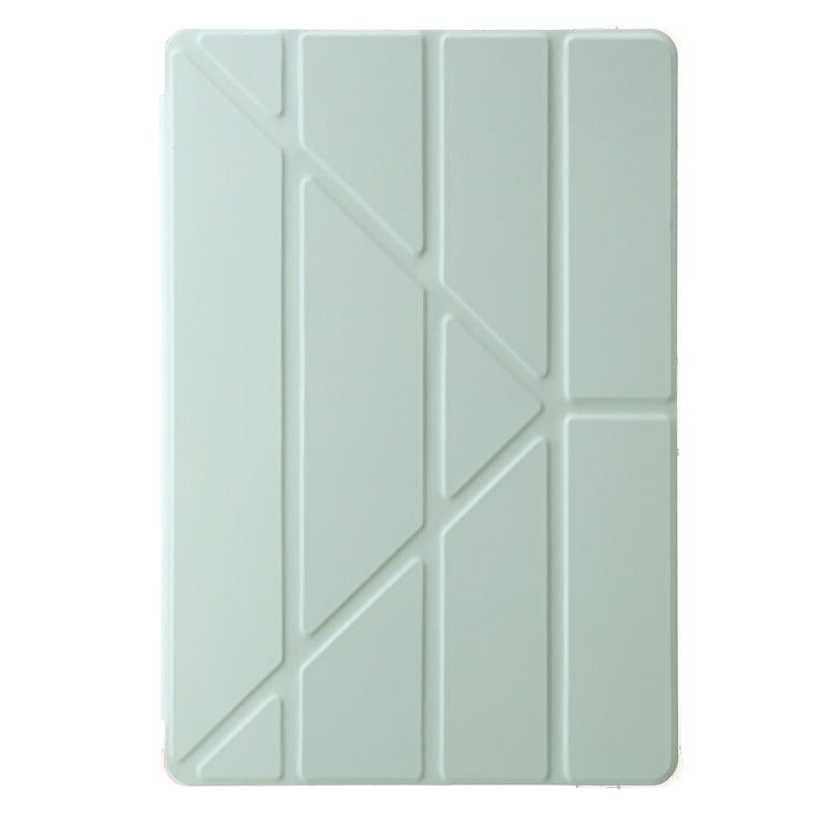 For Samsung Galaxy Tab S9 FE+ Clear Acrylic Deformation Leather Tablet Case(Green) - Galaxy Tab S9 FE+ by PMC TechLife | Online Shopping South Africa | PMC TechLife