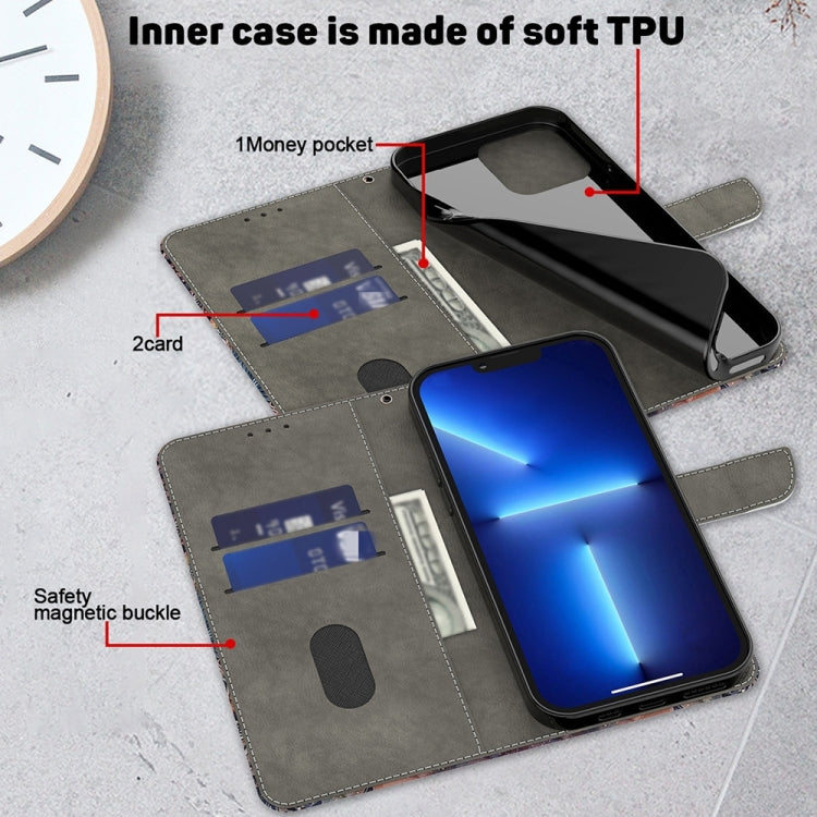 For Motorola Moto G54 Crystal 3D Shockproof Protective Leather Phone Case(Butterfly) - Motorola Cases by PMC TechLife | Online Shopping South Africa | PMC TechLife | Buy Now Pay Later Mobicred
