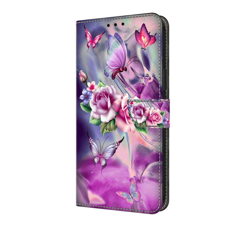 For Motorola Moto G24 Crystal 3D Shockproof Protective Leather Phone Case(Butterfly) - Motorola Cases by PMC TechLife | Online Shopping South Africa | PMC TechLife | Buy Now Pay Later Mobicred