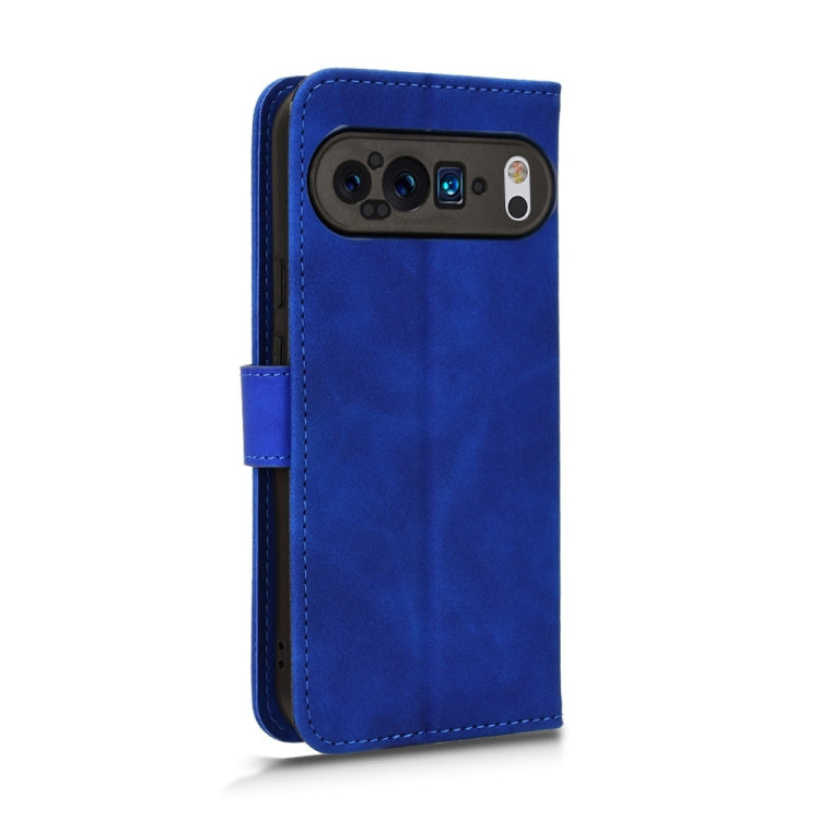 For Google Pixel 9 Pro Skin Feel Magnetic Flip Leather Phone Case(Blue) - Google Cases by PMC Jewellery | Online Shopping South Africa | PMC Jewellery | Buy Now Pay Later Mobicred