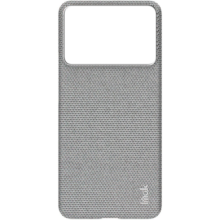 For Xiaomi Redmi K70 5G/K70 Pro 5G imak Ruiyi Series Cloth Texture PU + PC Phone Case(Light Grey) - K70 Pro Cases by imak | Online Shopping South Africa | PMC Jewellery | Buy Now Pay Later Mobicred