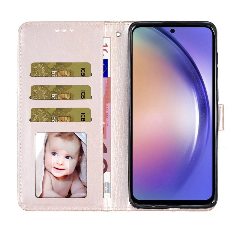For Honor 90 Lite Glitter Powder Flip Leather Phone Case(Gold) - Honor Cases by PMC TechLife | Online Shopping South Africa | PMC TechLife | Buy Now Pay Later Mobicred