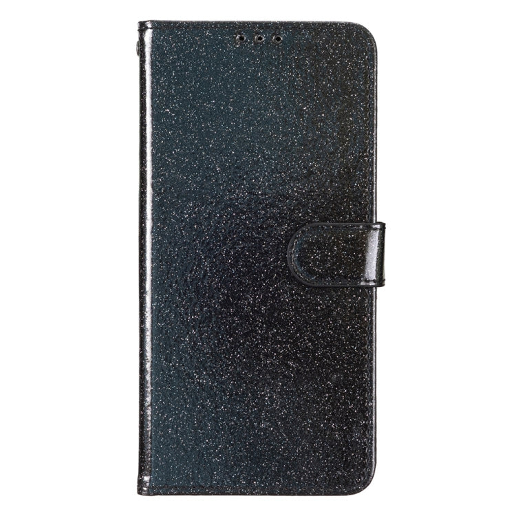 For Honor X6a Glitter Powder Flip Leather Phone Case(Black) - Honor Cases by PMC TechLife | Online Shopping South Africa | PMC TechLife | Buy Now Pay Later Mobicred