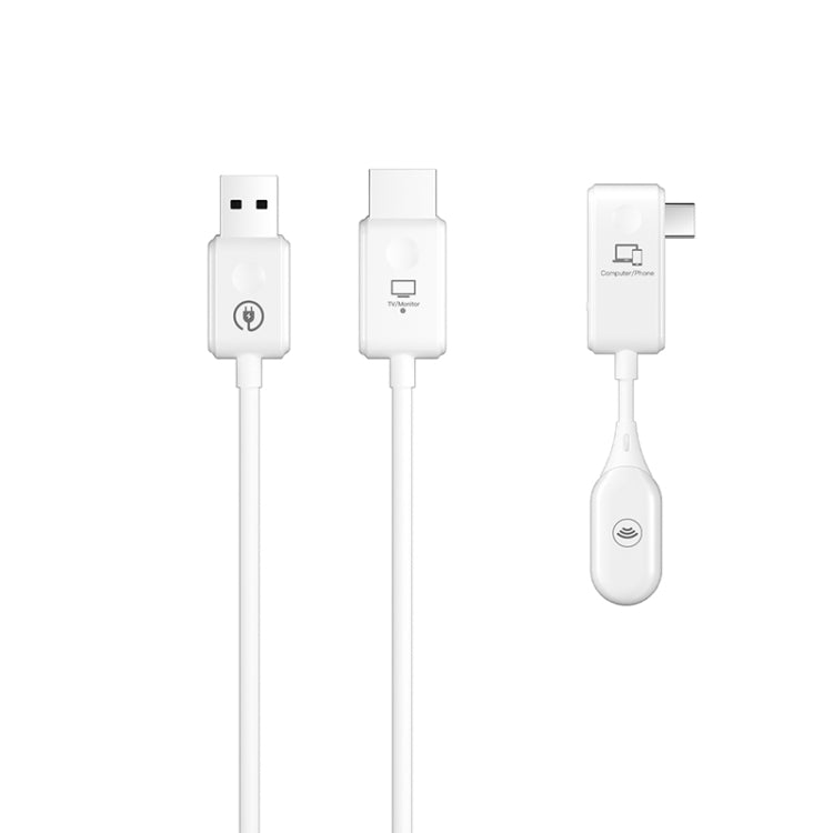 CS7 Wireless HDMI Transmitter Receiver Screen Player Adapter Cable(White) - Wireless Display Dongle by PMC TechLife | Online Shopping South Africa | PMC TechLife | Buy Now Pay Later Mobicred