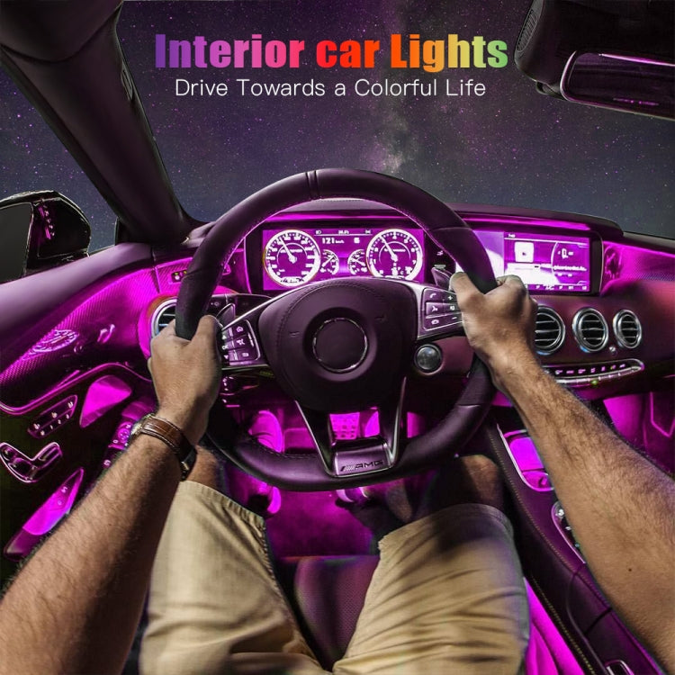 G4 Car USB RGB Foot LED Atmosphere Light with APP Control - Atmosphere lights by PMC Jewellery | Online Shopping South Africa | PMC Jewellery | Buy Now Pay Later Mobicred