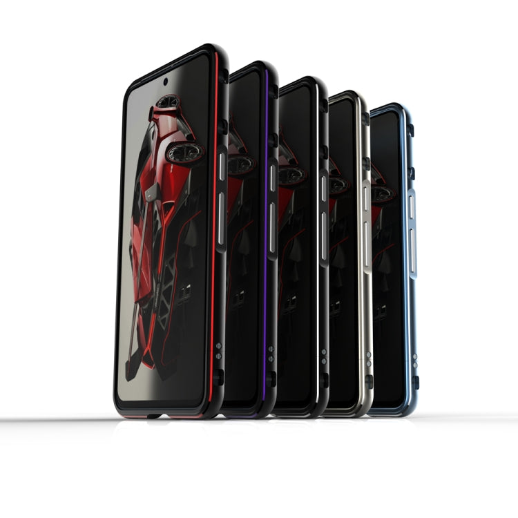 For Google Pixel 8 Pro Aurora Series Metal Frame Phone Case(Black Silver) - Google Cases by PMC TechLife | Online Shopping South Africa | PMC TechLife | Buy Now Pay Later Mobicred