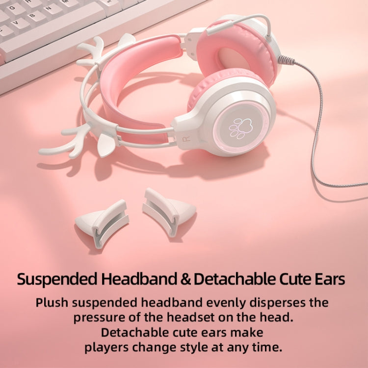 G35 Cute Cat RGB Head-mounted Wired Gaming Earphone(Blue) - Multimedia Headset by PMC Jewellery | Online Shopping South Africa | PMC Jewellery | Buy Now Pay Later Mobicred