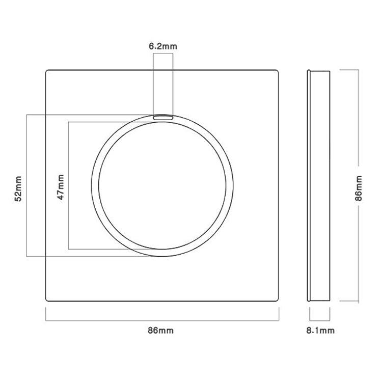 86mm Gray Aluminum Wire Drawing LED Switch Panel, Style:TV-Telephone socket - free shipping - PMC Jewellery - Order now!