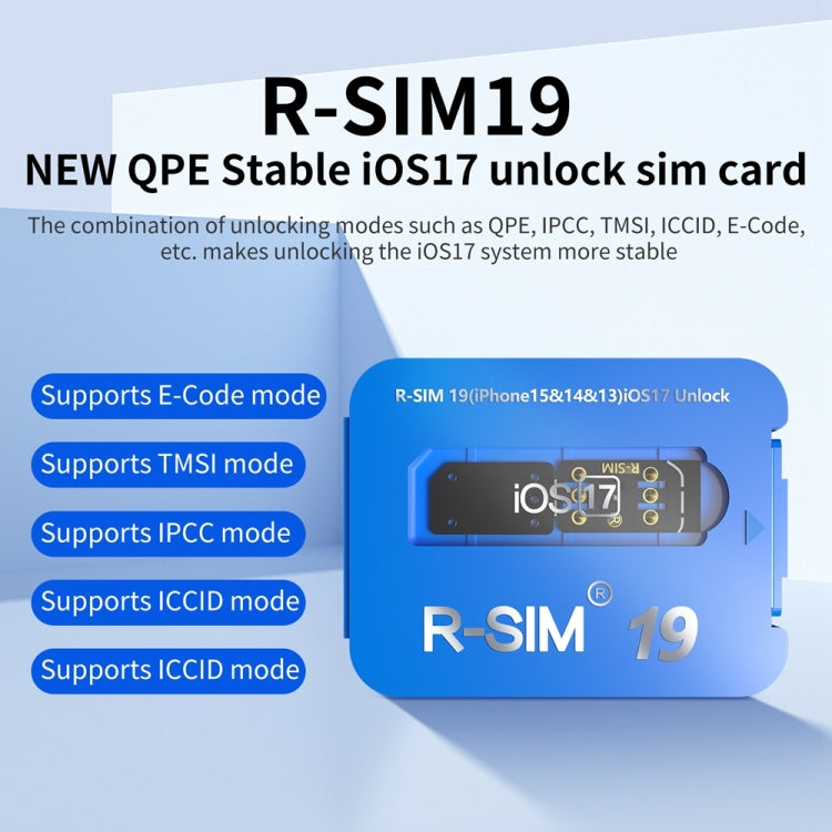 R-SIM 19 Turns Locked Phone Into Unlocked iOS17 System Universal 5G Unlocking Card - Unlock SIM Card by PMC Jewellery | Online Shopping South Africa | PMC Jewellery