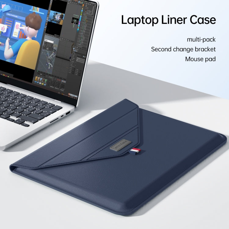 For 15.4/15.6/16.1 inch Envelope Holder Laptop Sleeve Bag(Brown) - 15.6 - 17 inch by PMC Jewellery | Online Shopping South Africa | PMC Jewellery | Buy Now Pay Later Mobicred