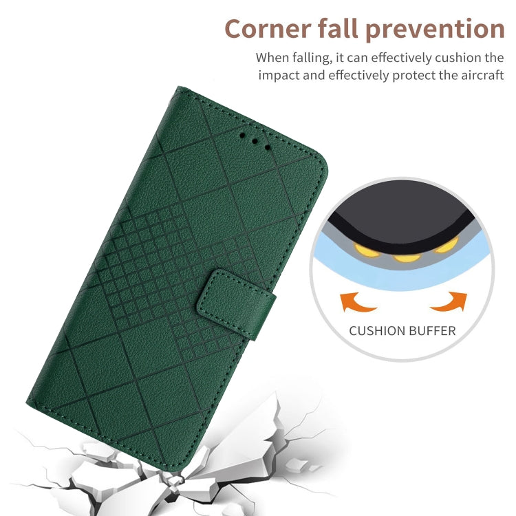 For Google Pixel 9 Pro Rhombic Grid Texture Leather Phone Case(Green) - Google Cases by PMC Jewellery | Online Shopping South Africa | PMC Jewellery | Buy Now Pay Later Mobicred