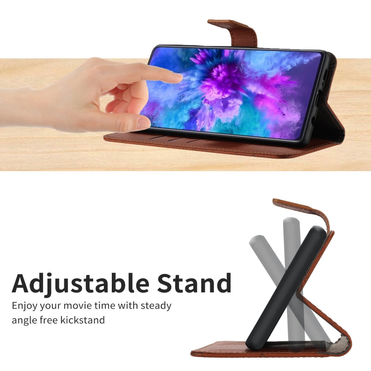 For Google Pixel 9 Rhombic Grid Texture Leather Phone Case(Brown) - Google Cases by PMC TechLife | Online Shopping South Africa | PMC TechLife | Buy Now Pay Later Mobicred