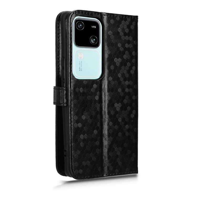 For vivo S18 Pro 5G / V30 Pro 5G Honeycomb Dot Texture Leather Phone Case(Black) - S18 Pro Cases by PMC Jewellery | Online Shopping South Africa | PMC Jewellery | Buy Now Pay Later Mobicred