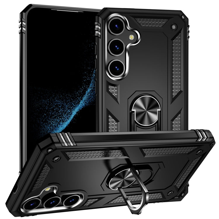 For Samsung Galaxy S24 5G Shockproof TPU + PC Phone Case(Black) - Galaxy S24 5G Cases by PMC TechLife | Online Shopping South Africa | PMC TechLife