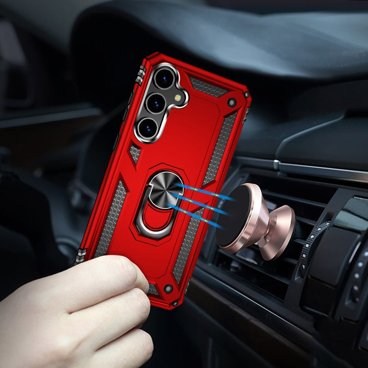 For Samsung Galaxy S24 5G Shockproof TPU + PC Phone Case(Red) - Galaxy S24 5G Cases by PMC TechLife | Online Shopping South Africa | PMC TechLife
