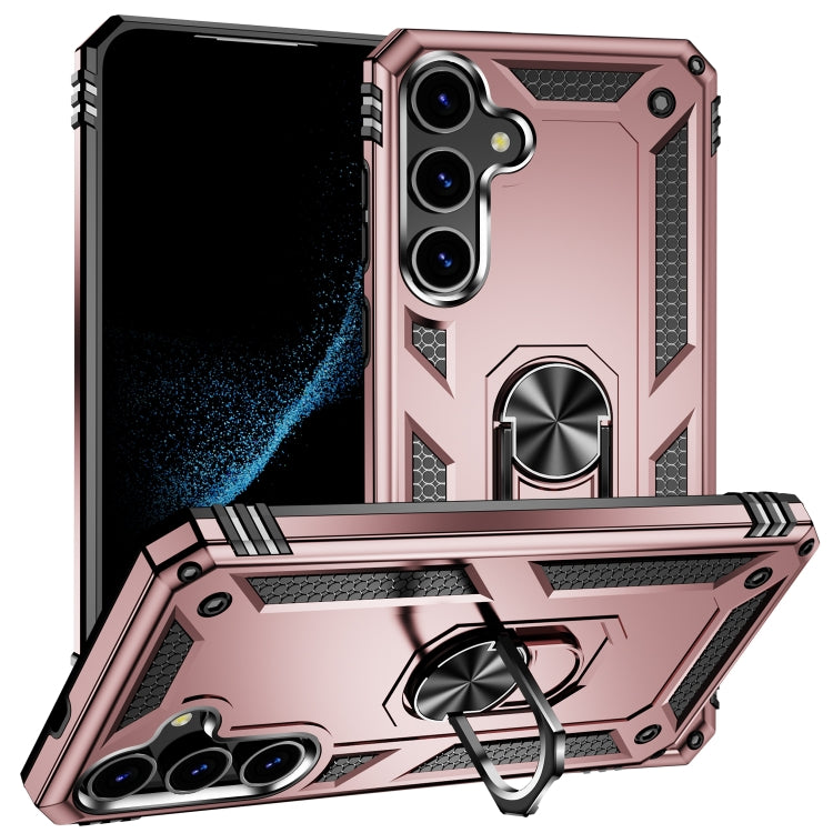 For Samsung Galaxy S24 5G Shockproof TPU + PC Phone Case(Rose Gold) - Galaxy S24 5G Cases by PMC TechLife | Online Shopping South Africa | PMC TechLife