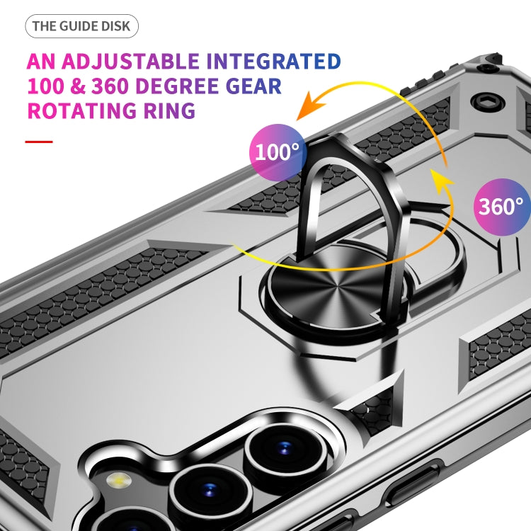 For Samsung Galaxy S24+ 5G Shockproof TPU + PC Phone Case(Silver) - Galaxy S24+ 5G Cases by PMC TechLife | Online Shopping South Africa | PMC TechLife