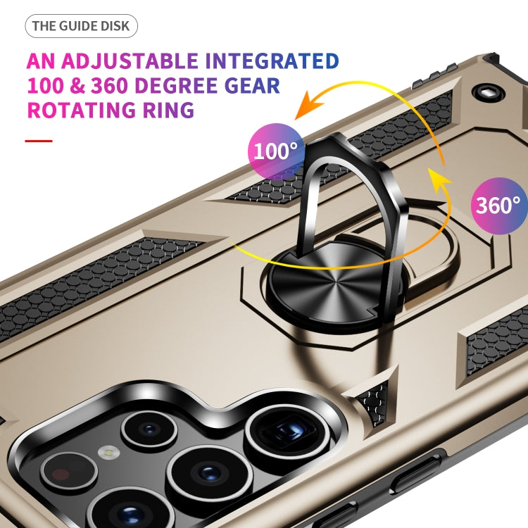 For Samsung Galaxy S24 Ultra 5G Shockproof TPU + PC Phone Case(Gold) - Galaxy S24 Ultra 5G Cases by PMC TechLife | Online Shopping South Africa | PMC TechLife