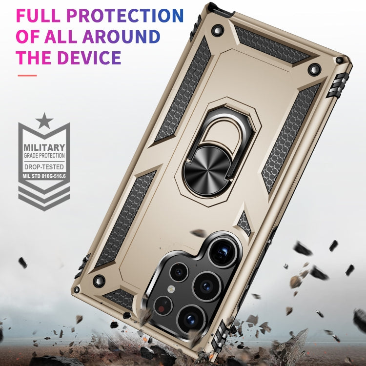 For Samsung Galaxy S24 Ultra 5G Shockproof TPU + PC Phone Case(Gold) - Galaxy S24 Ultra 5G Cases by PMC TechLife | Online Shopping South Africa | PMC TechLife