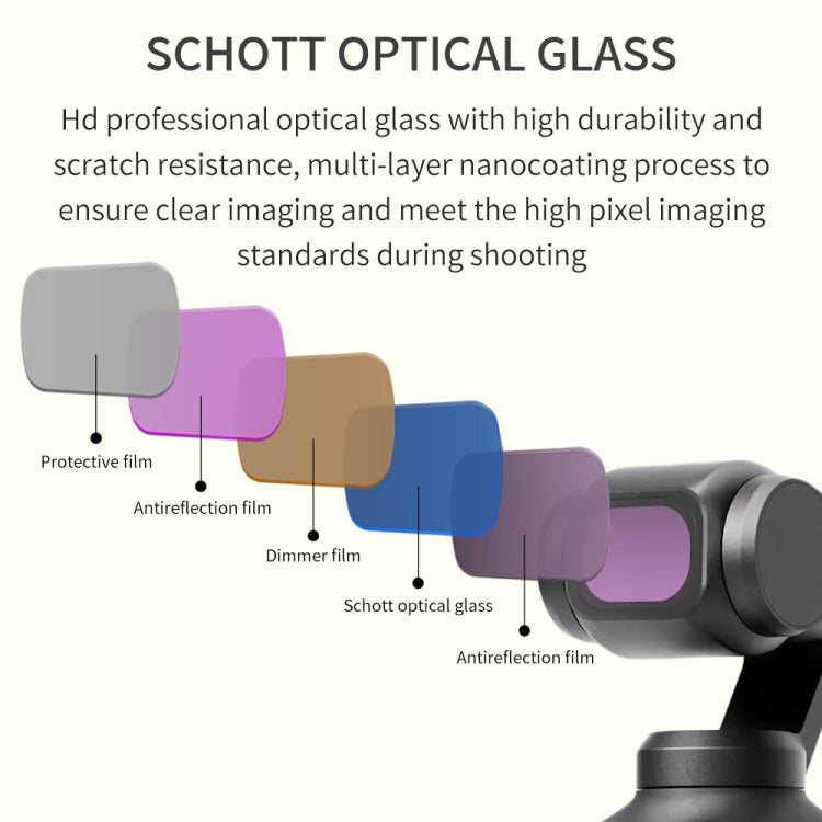 For DJI OSMO Pocket 3 JSR CB Series Camera Lens Filter, Filter:ND8PL - Lens Accessories by JSR | Online Shopping South Africa | PMC TechLife | Buy Now Pay Later Mobicred