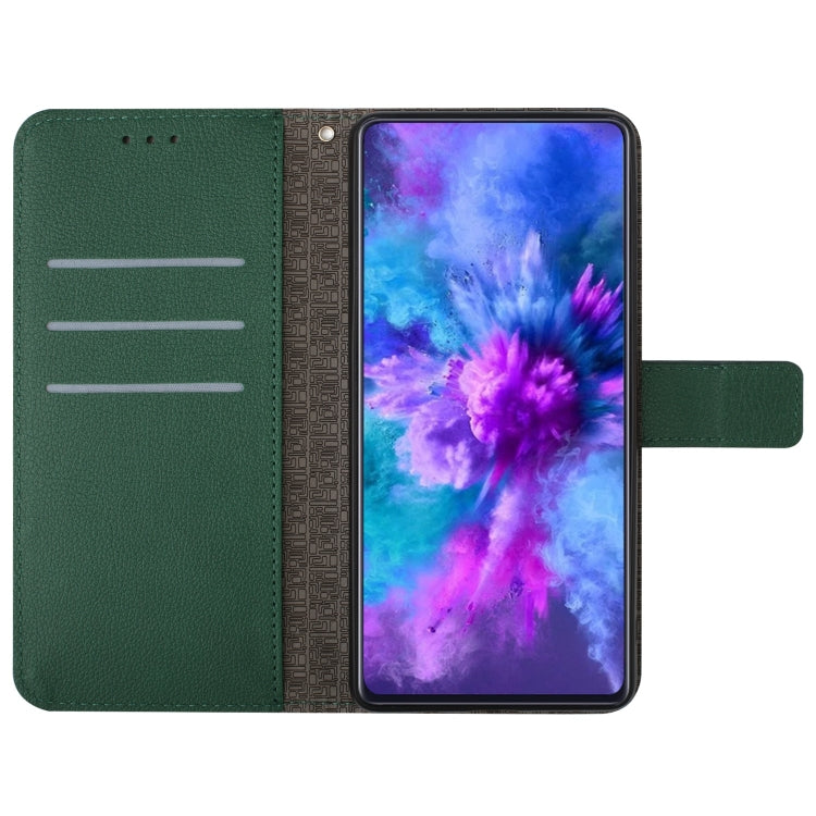 For Motorola Moto G Play 4G 2024 Rhombic Grid Texture Leather Phone Case(Green) - Motorola Cases by PMC Jewellery | Online Shopping South Africa | PMC Jewellery | Buy Now Pay Later Mobicred