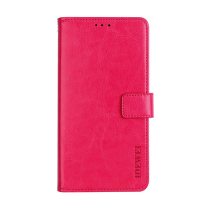 For TP-Link Neffos C9s idewei Crazy Horse Texture Horizontal Flip Leather Case with Holder & Card Slots & Wallet(Rose Red) - More Brand by idewei | Online Shopping South Africa | PMC Jewellery | Buy Now Pay Later Mobicred