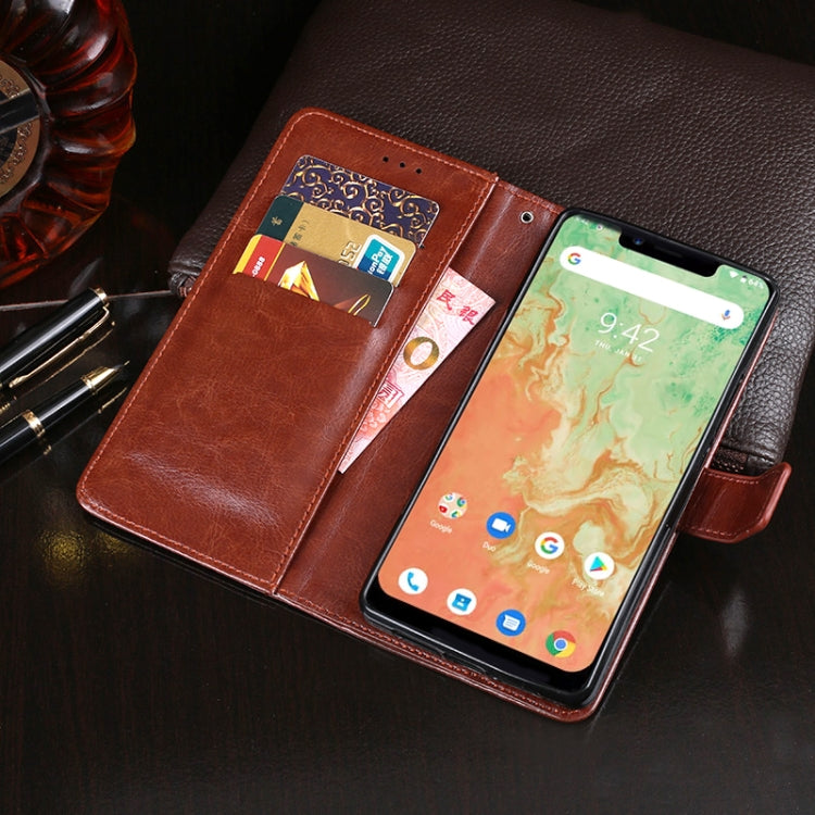 For UMIDIGI A3X idewei Crazy Horse Texture Horizontal Flip Leather Case with Holder & Card Slots & Wallet(Brown) - More Brand by idewei | Online Shopping South Africa | PMC Jewellery | Buy Now Pay Later Mobicred