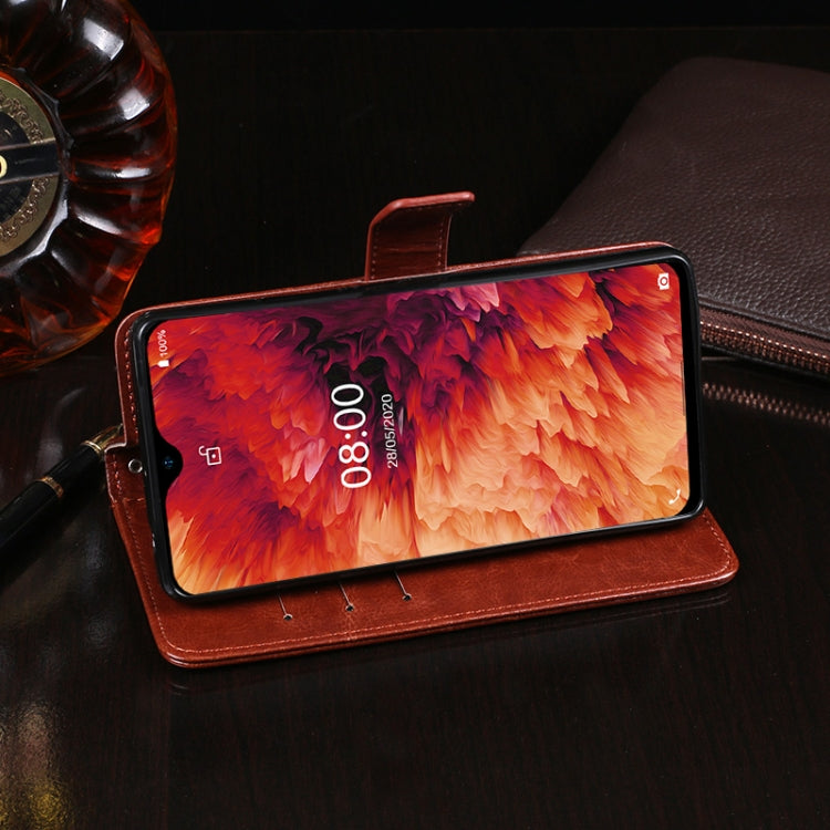 For Ulefone Note 8P idewei Crazy Horse Texture Horizontal Flip Leather Case with Holder & Card Slots & Wallet(Red) - Ulefone Cases by idewei | Online Shopping South Africa | PMC Jewellery | Buy Now Pay Later Mobicred