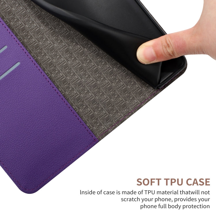 For Xiaomi Redmi 13C 4G Rhombic Grid Texture Leather Phone Case(Purple) - 13C Cases by PMC TechLife | Online Shopping South Africa | PMC TechLife