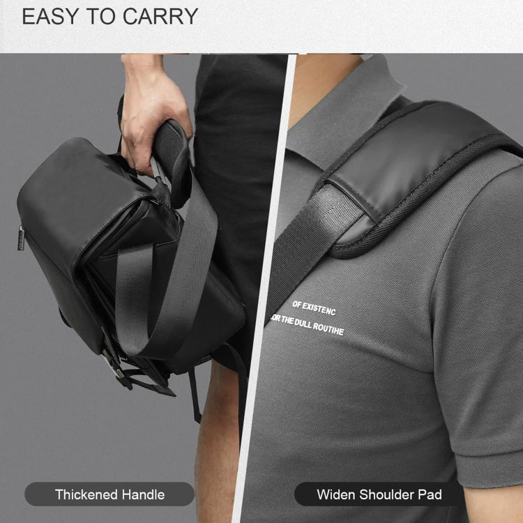 Cwatcun D85 Camera Bag Side Quick Access Camera Messenger Case Waterproof Bag, Size:30 x 15 x 24cm Small(Black) - free shipping - PMC TechLife - Order now!