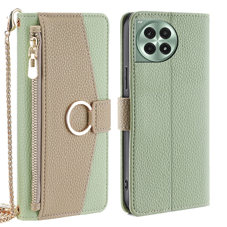 For OnePlus Ace 3 Pro 5G Crossbody Litchi Texture Leather Phone Case(Green) - OnePlus Cases by PMC TechLife | Online Shopping South Africa | PMC TechLife | Buy Now Pay Later Mobicred