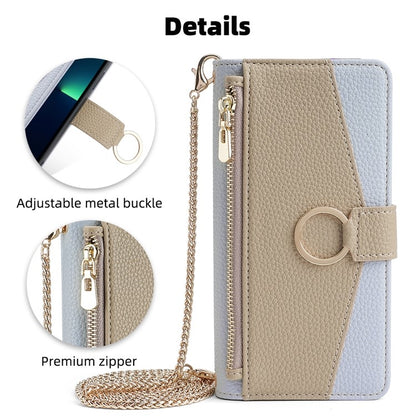 For Tecno Pova 6 5G Crossbody Litchi Texture Leather Phone Case(Blue) - Tecno Cases by PMC Jewellery | Online Shopping South Africa | PMC Jewellery | Buy Now Pay Later Mobicred