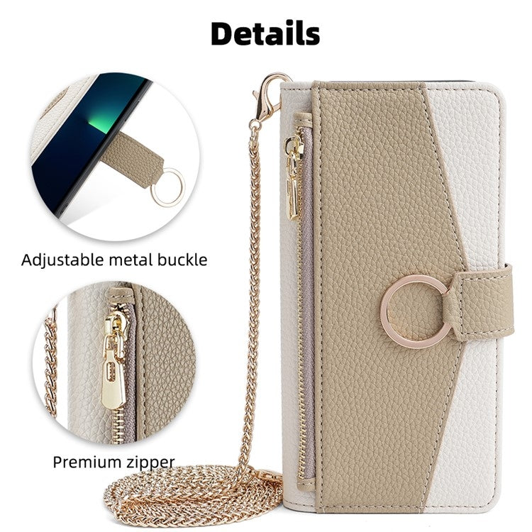 For Nokia C21 Crossbody Litchi Texture Leather Phone Case(White) - Nokia Cases by PMC TechLife | Online Shopping South Africa | PMC TechLife | Buy Now Pay Later Mobicred