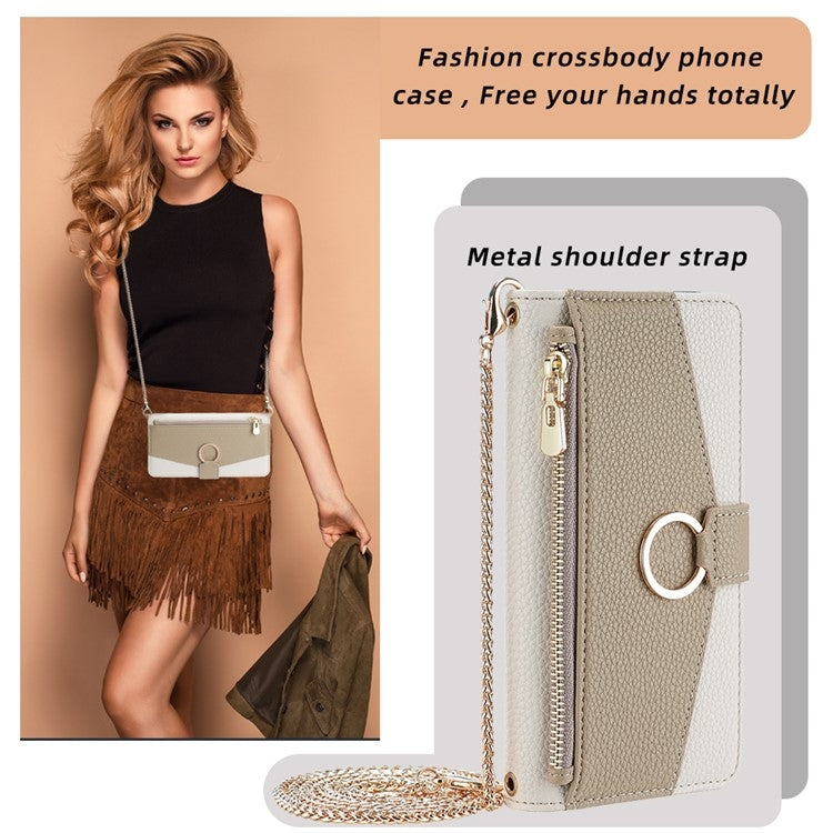 For Nokia C21 Crossbody Litchi Texture Leather Phone Case(White) - Nokia Cases by PMC TechLife | Online Shopping South Africa | PMC TechLife | Buy Now Pay Later Mobicred