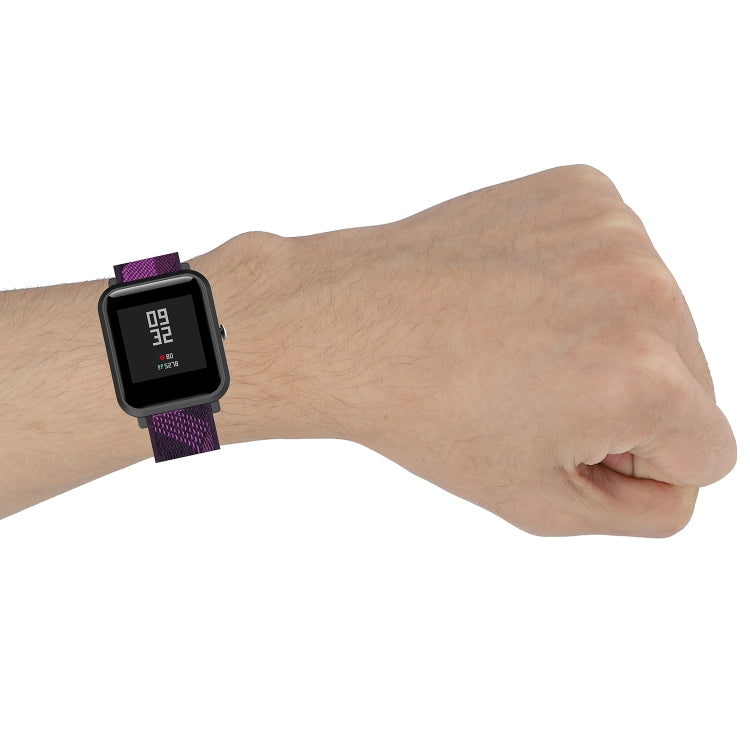 20mm Universal Stripe Weave Nylon Watch Band(Blue) - free shipping - PMc TechLife - Order now!