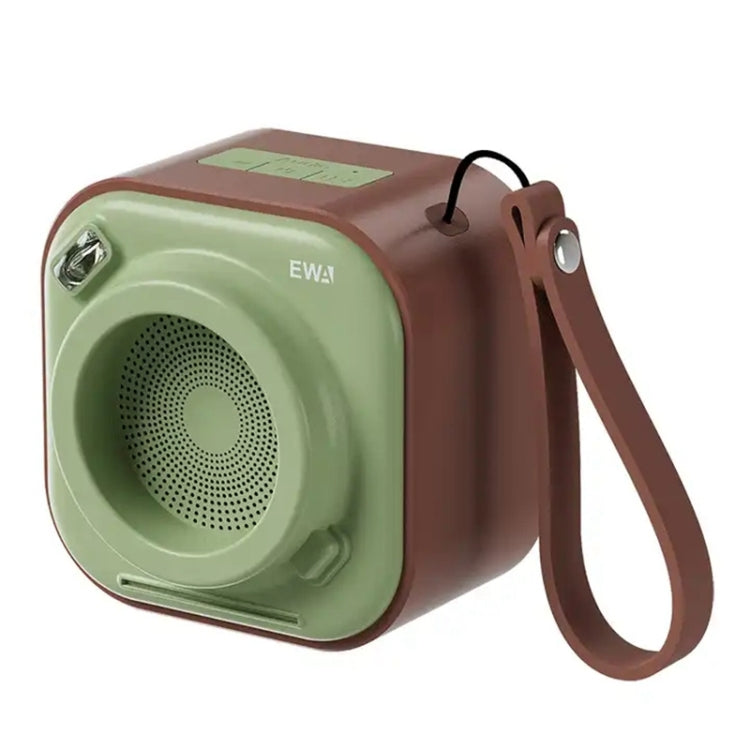 EWA A132 Portable Mini Stereo Wireless Bluetooth Speaker(Brown Green) - Mini Speaker by EWA | Online Shopping South Africa | PMC Jewellery | Buy Now Pay Later Mobicred